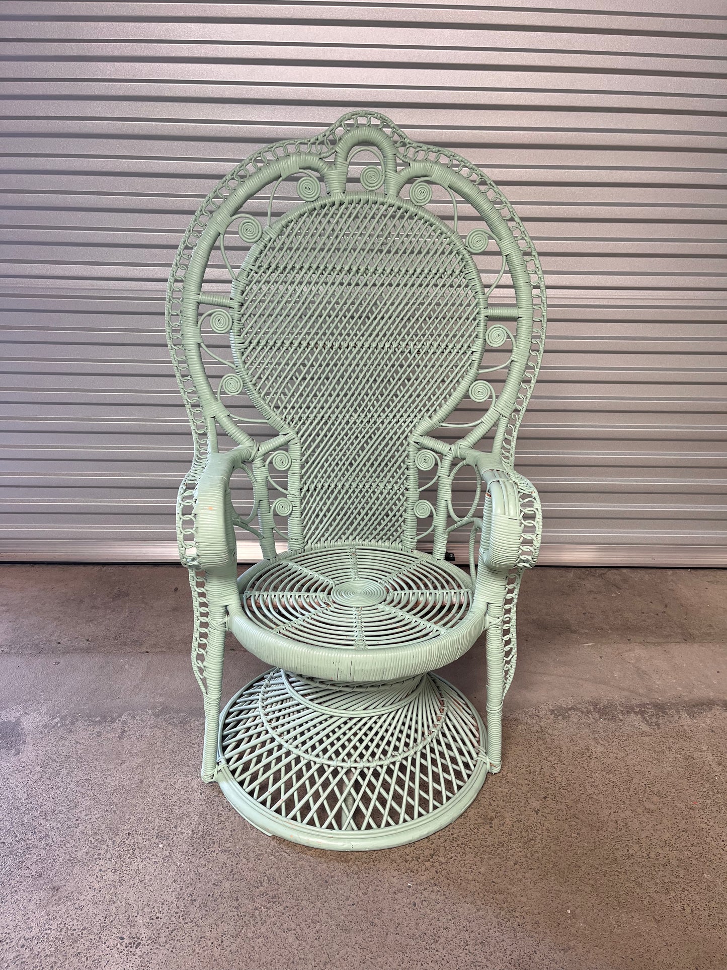 Mint Peacock Chair